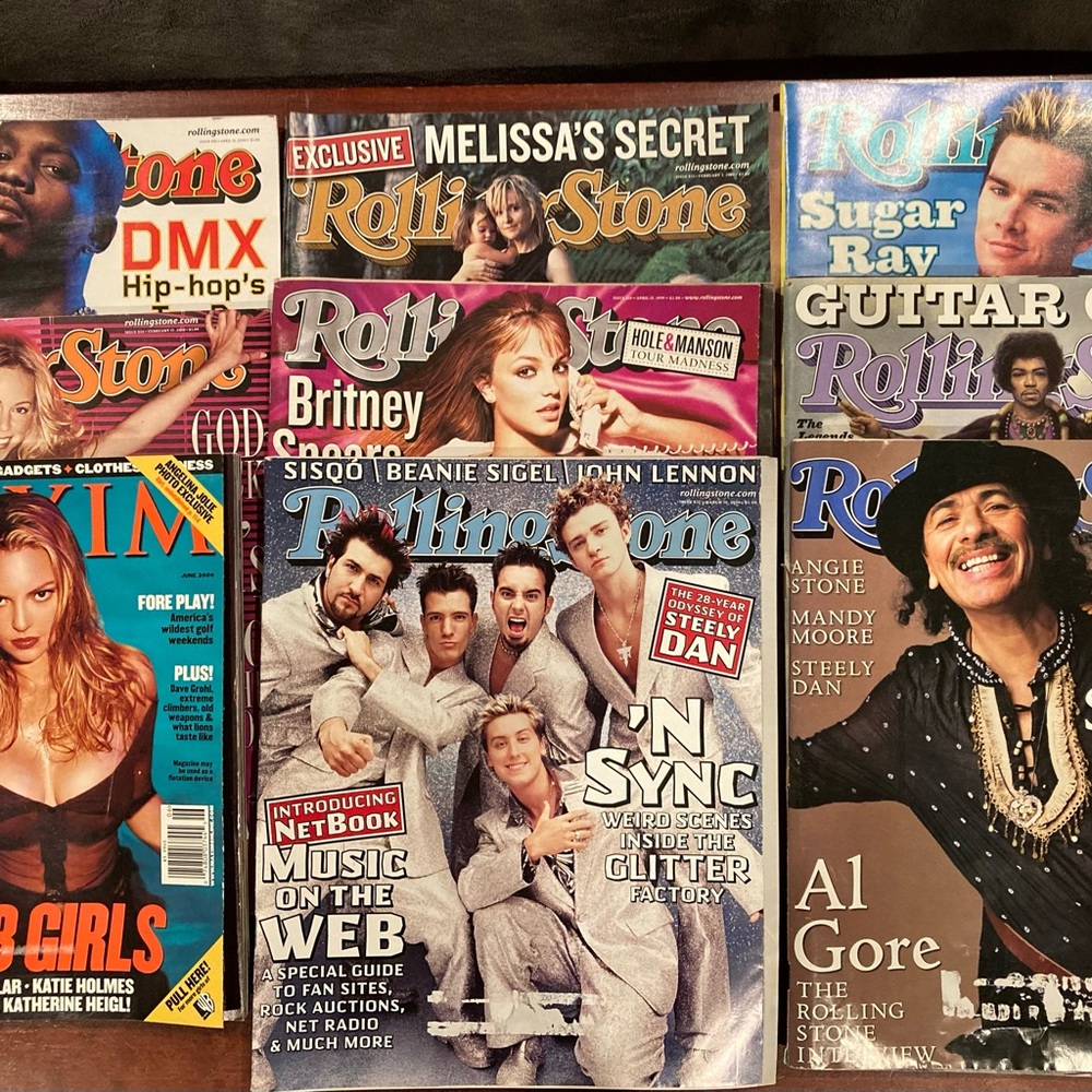 Bundle 9 1999-2000 Rolling Stone Maxim Magazines